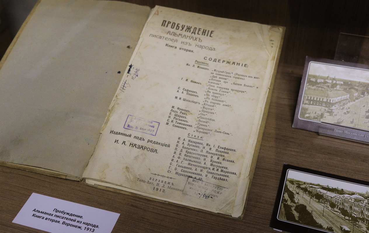 ВЫСТАВКА «ЭНЦИКЛОПЕДИЯ НАРОДНОЙ ДУШИ. ВОРОНЕЖСКАЯ ЛИТЕРАТУРА ВТОРОЙ ПОЛОВИНЫ XIX ВЕКА»