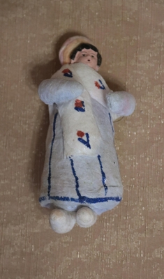 Предмет быта. Игрушка елочная «Барыня». Россия