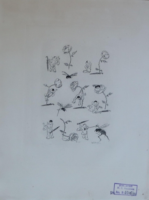 Альбом: Willette "Pauvre Pierrot"(Бедный Пьеро). Librairie Leon Vanier. Paris. Лист 14.