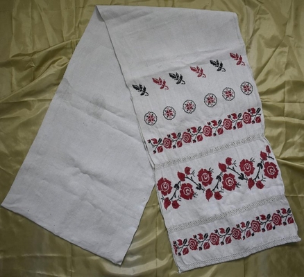 Рушник льняной домотканый.