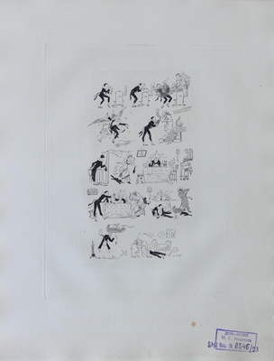 Альбом: Willette "Pauvre Pierrot"(Бедный Пьеро). Librairie Leon Vanier. Paris. Лист 23.