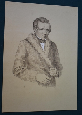 Курзанов А.М. Портрет графический А.В. Кольцова.