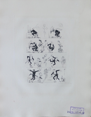 Альбом: Willette "Pauvre Pierrot"(Бедный Пьеро). Librairie Leon Vanier. Paris. Лист 31.