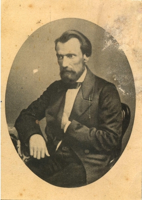 Открытое письмо. Портрет И.С. Никитина 1861 года. Фотография Шерер, Набгольц и К