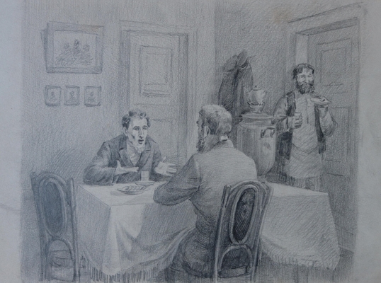 Иллюстрация к рассказу Эртеля А.И. «Серафим Ежиков»