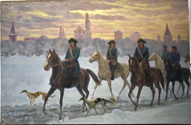 Картина. Курзанов А.М. Драгуны.