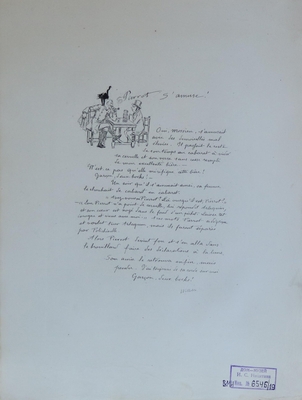 Альбом: Willette "Pauvre Pierrot"(Бедный Пьеро). Librairie Leon Vanier. Paris. Лист 19.