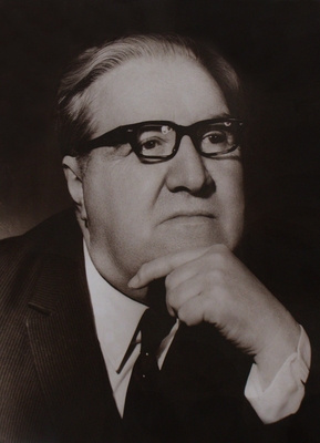 Портрет Н.А. Задонского, фотография в  раме, настольный.