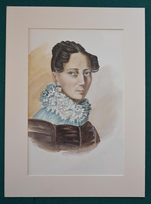 Картина: Пресняков В.А., Пошивалов Е.Я. Портрет Комаровской С. (ур. Веневитиновой).