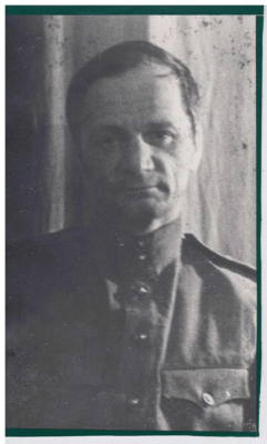 Фотокопия с фотографии: А.П. Платонов 1946 г.