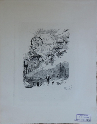 Альбом: Willette "Pauvre Pierrot"(Бедный Пьеро). Librairie Leon Vanier. Paris. Лист 3.