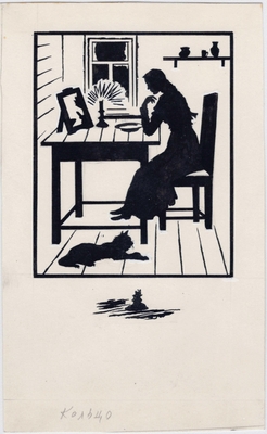 Кольцо (иллюстрация к произведению А.В. Кольцова). Гравюра