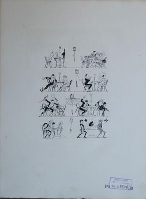 Альбом: Willette "Pauvre Pierrot"(Бедный Пьеро). Librairie Leon Vanier. Paris. Лист 39.