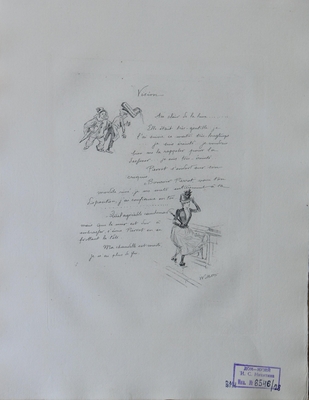 Альбом: Willette "Pauvre Pierrot"(Бедный Пьеро). Librairie Leon Vanier. Paris. Лист 28.