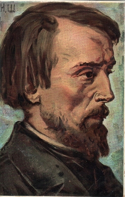 Открытка: портрет В.Г. Белинского.