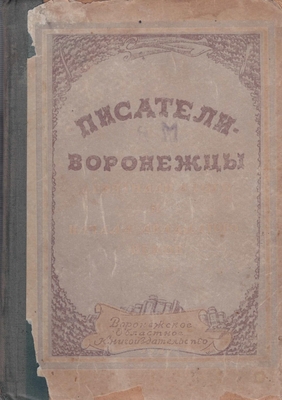 Книга.  Писатели-воронежцы XIX и начала XX вв