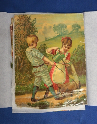 Картинка-подсказка (литография), из комплекта кубиков детских игровых