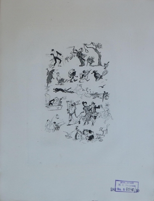 Альбом: Willette "Pauvre Pierrot"(Бедный Пьеро). Librairie Leon Vanier. Paris. Лист 30.